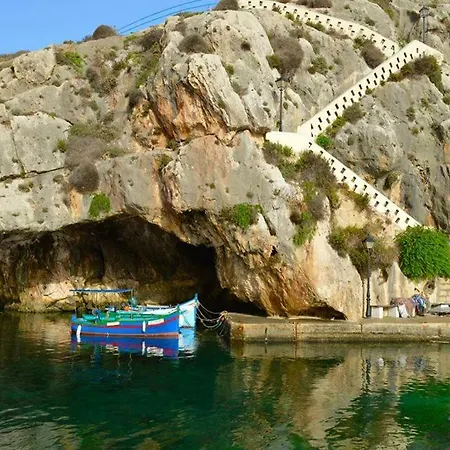 Seafront In Bay, Gozo, Malta Xlendi
